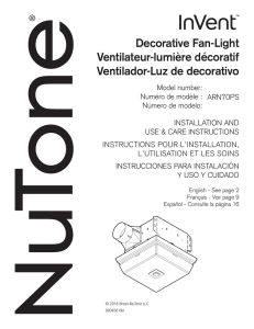 Decorative Fan-Light Ventilateur-lumière décoratif Ventilador