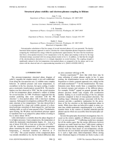 Structural phase stability and electron