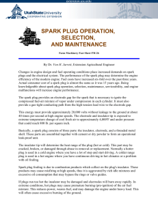 Spark Plug Operation, Maintenance, and Inspection