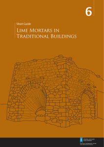 Short Guide 6: The use of lime mortar in