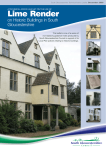 Lime Render - South Gloucestershire Council