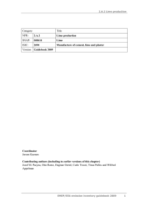 NFR: 2. A. 2 Lime production