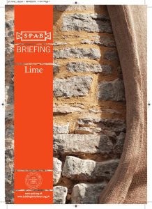 SPAB Briefing: Lime is available to download.