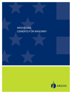 ARGOS USA CEMENTS FOR MASONRY