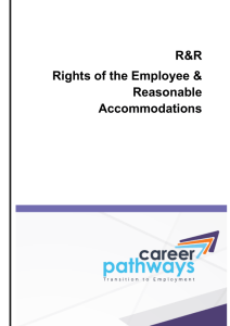 Overview Rights and Reasonable Accommodations