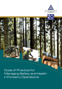 Code of Practice for Managing Safety and Health in Forestry