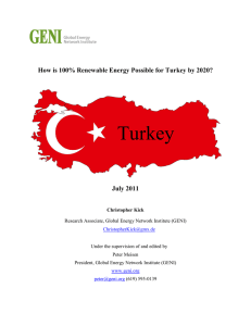 How is 100% Renewable Energy Possible for Turkey by 2020?