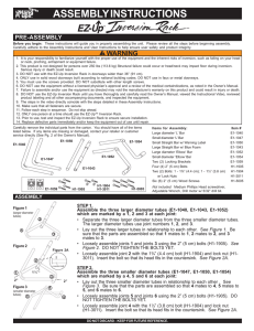 EZ-Up Rack Instructions 1102-3