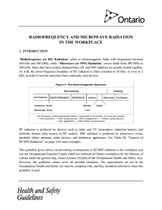 Radiofrequency And Microwave Radiation In The Workplace