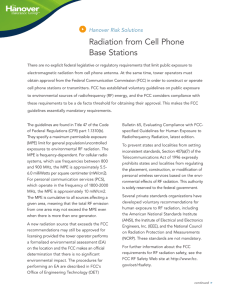 Radiation from Cell Phone Base Stations