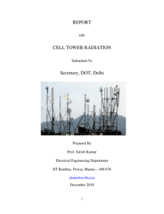 Report on cell tower radiation.