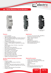 QZ - Series Miniature Circuit Breakers - CBI