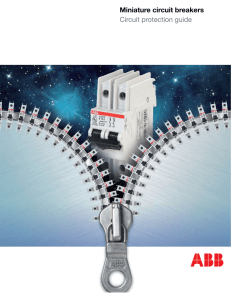 Miniature circuit breakers Circuit protection guide