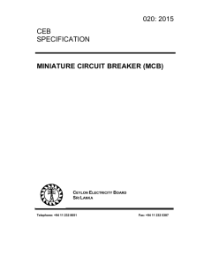 miniature circuit breakers (mcb)