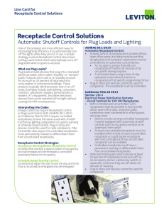 Receptacle Control Solutions