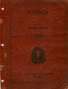 1946 Hudson Group Parts Book