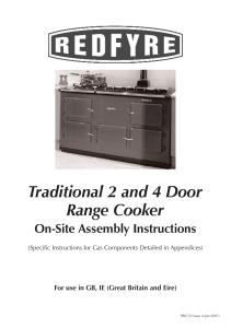 Redfyre Traditional cooker On-site Assembly iss 4