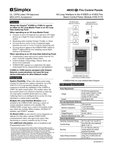 Fire Control Panels - Tyco SimplexGrinnell