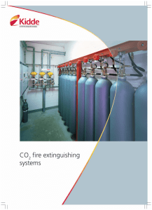 CO fire extinguishing systems