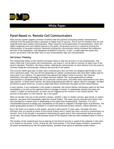 White Paper Panel-Based vs. Remote Cell Communicators