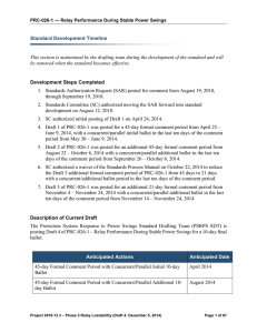 PRC-026-1 - Relay Performance During Stable Power Swings