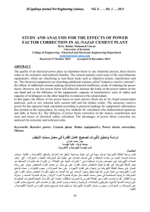 study and analysis for the effects of power factor correction in al