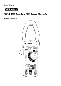 User Guide 1Φ/3Φ 1000 Amp True RMS Power Clamp