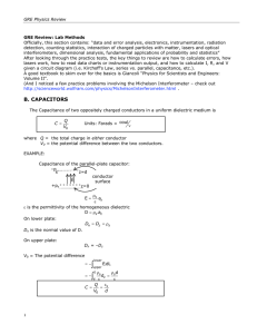 GRE Review: Lab Methods