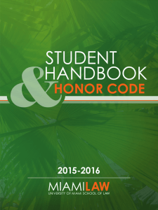 Student Handbook - University of Miami