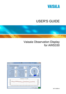 Observation Display User`s Guide