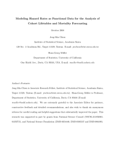 Modeling Hazard Rates as Functional Data for the Analysis of