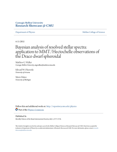 Bayesian analysis of resolved stellar spectra