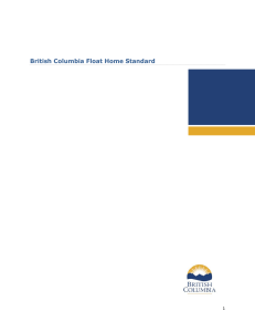 British Columbia Float Home Standard the float home