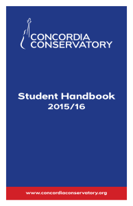 Student Handbook - Concordia College