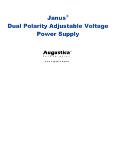 Janus® Dual Polarity Adjustable Voltage Power Supply