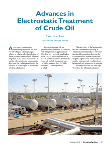 Advances in Electrostatic Treatment of Crude Oil