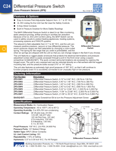 Differential Pressure Switch