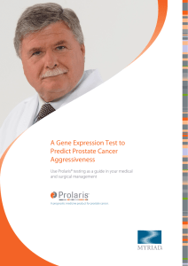 A Gene Expression Test to Predict Prostate