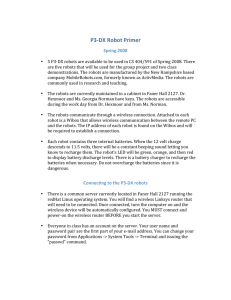 P3‐DX Robot Primer - Computer Science | SIU