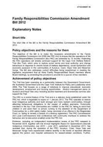 Template Explanatory Notes for Bills