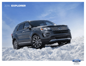 2016 Ford Explorer Brochure