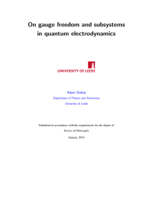 On gauge freedom and subsystems in quantum electrodynamics