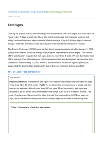 Exit Signs - Business Energy Advisor