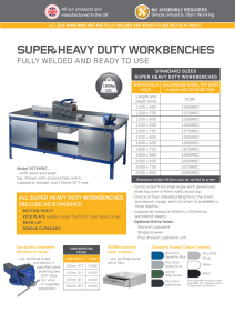 super heavy duty workbenches