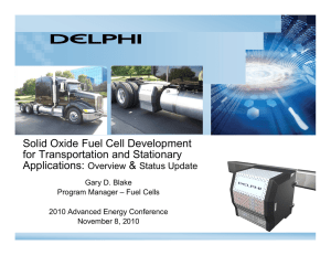 Solid Oxide Fuel Cell Development