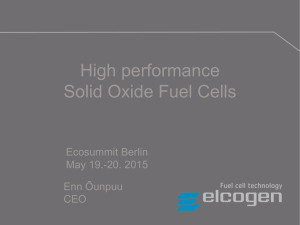High performance Solid Oxide Fuel Cells