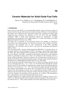 Ceramic Materials for Solid Oxide Fuel Cells