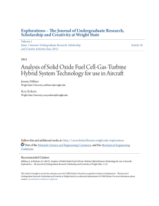 Analysis of Solid Oxide Fuel Cell-Gas-Turbine