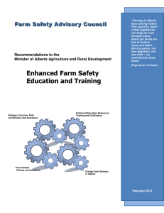 Farm Safety Advisory Council Report