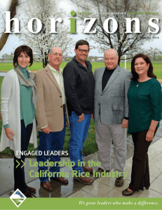 Leadership in the California Rice Industry